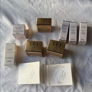 Dior Prestige and Capture Skincare Set in Gold and White